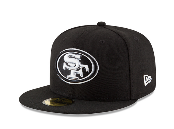 SF 49ers Black/White Basic 5950 - Craze Fashion