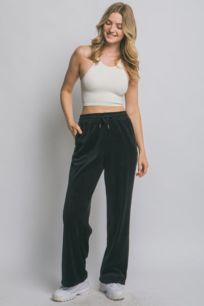 Velour Sweatpants 60087 - Craze Fashion