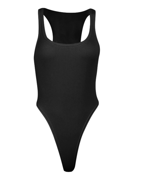 【新品未使用】HALTER NECK LOW WAIST ONEPIECE Halter Top Bodysuit 52301 - Craze Fashion