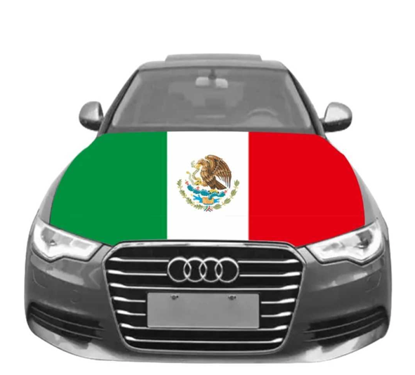 Mexico Flag Car Hood Cover Craze Fashion
