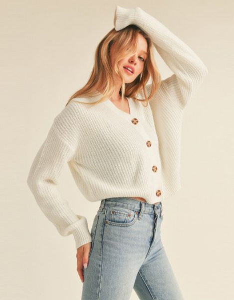 Oversized crop cardigan discount