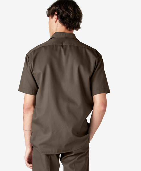 Dickies Short Sleeve Work Shirt Mushroom - Craze Fashion