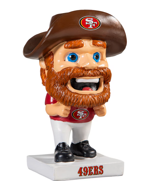 49ers football helmet statue Lil Big Head Statue, Mascot, San Francisco 49ers