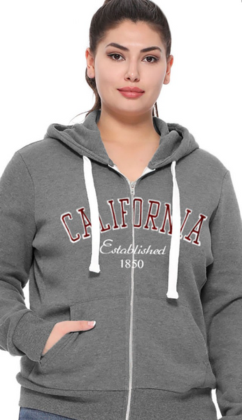 California Fleece Zip Hoody 880 - Craze Fashion