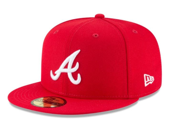 Atlanta Braves New Era Fashion Color Basic 59FIFTY Fitted Hat - Red 7 5/8