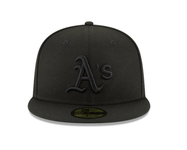 Oakland Athletics New Era Primary Logo Basic 59FIFTY Fitted Hat - Black, Size: 7 5/8