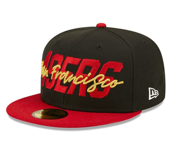 New Era 59FIFTY San Francisco 49ers SF Hat - Red, Black Red/Black / 7 5/8