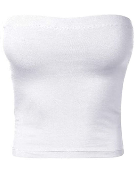 tope tubetop 白 SUPER STRETCH JERSEY TUBE TOP | CLOUD WHITE - GOOD AMERICAN