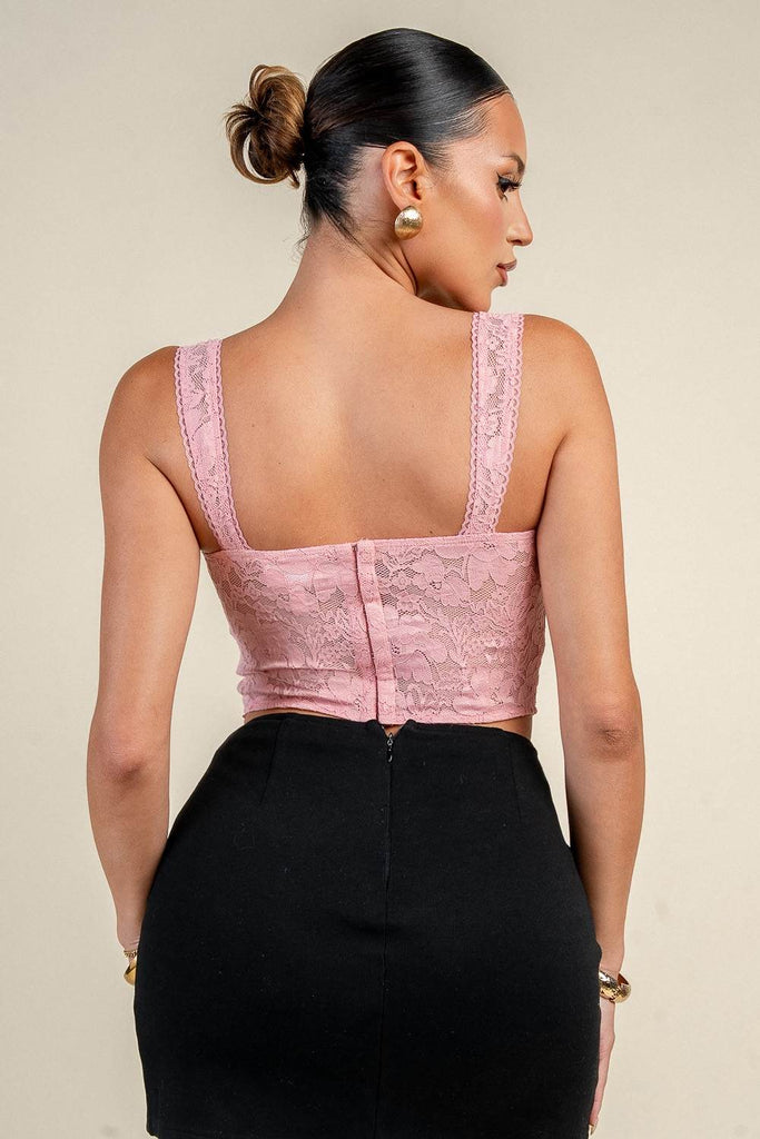 Lace Corset Bustier Top 45667
