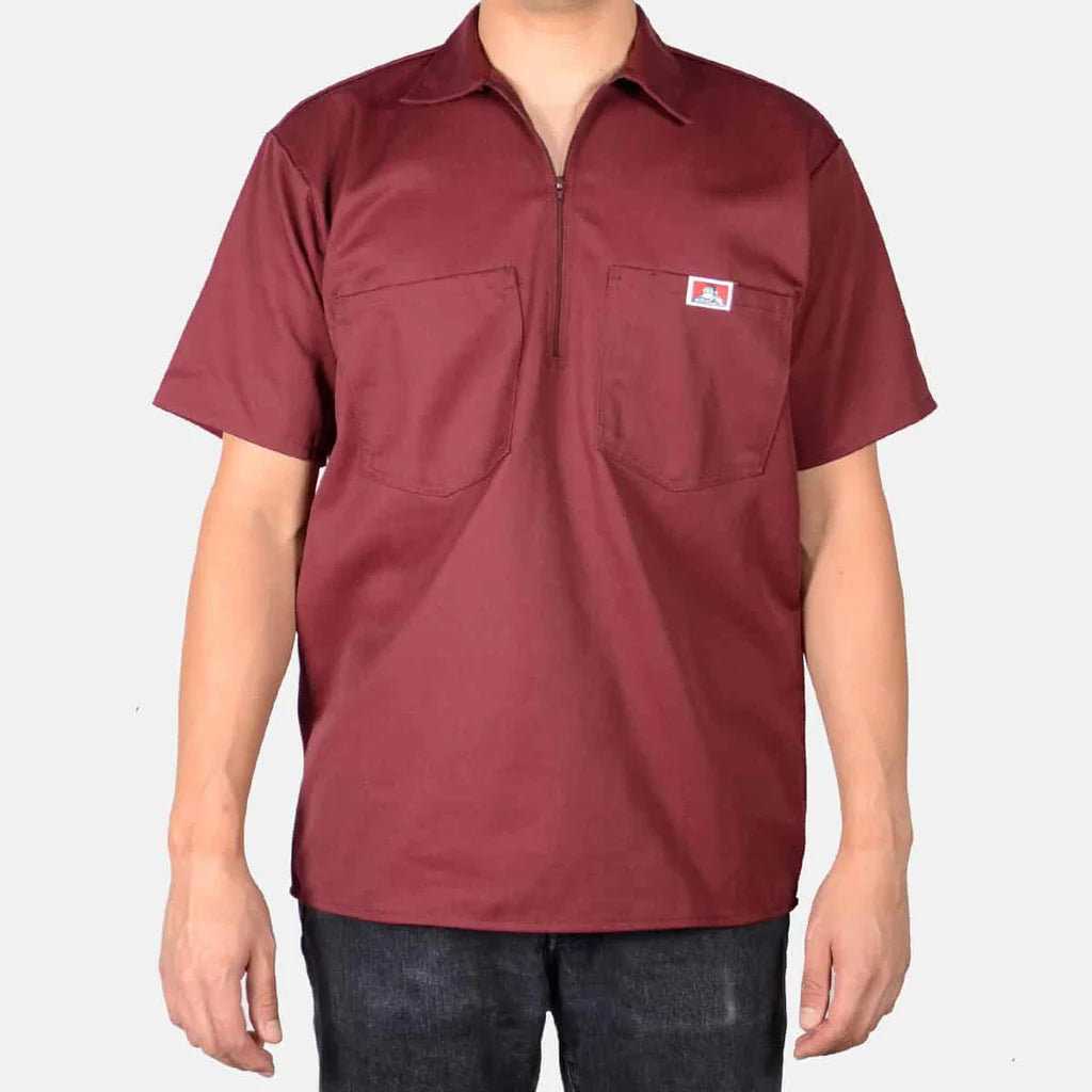 Ben Davis Short Sleeve Half Zip Shirts