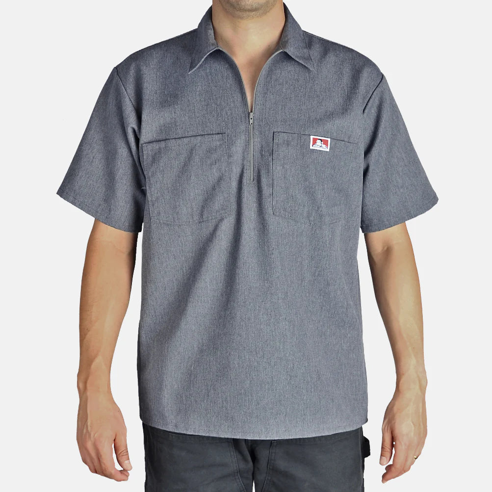 Ben Davis Short Sleeve Half Zip Shirts