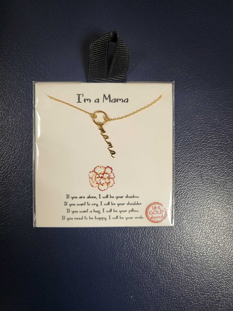 O Mama Script Necklace