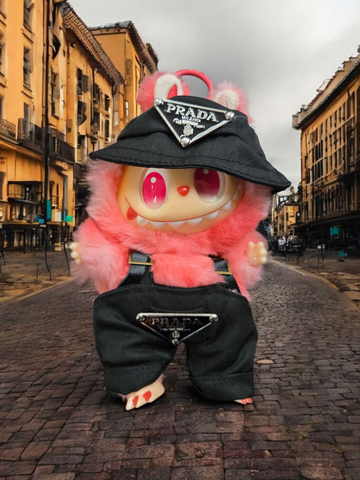 Labubu Overall & Bucket Cap Set