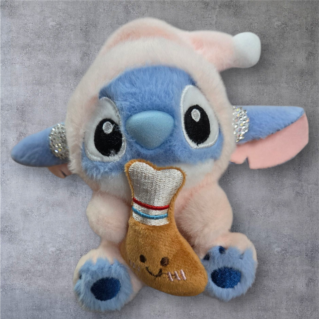 Stitch Foodie Plush Keychain