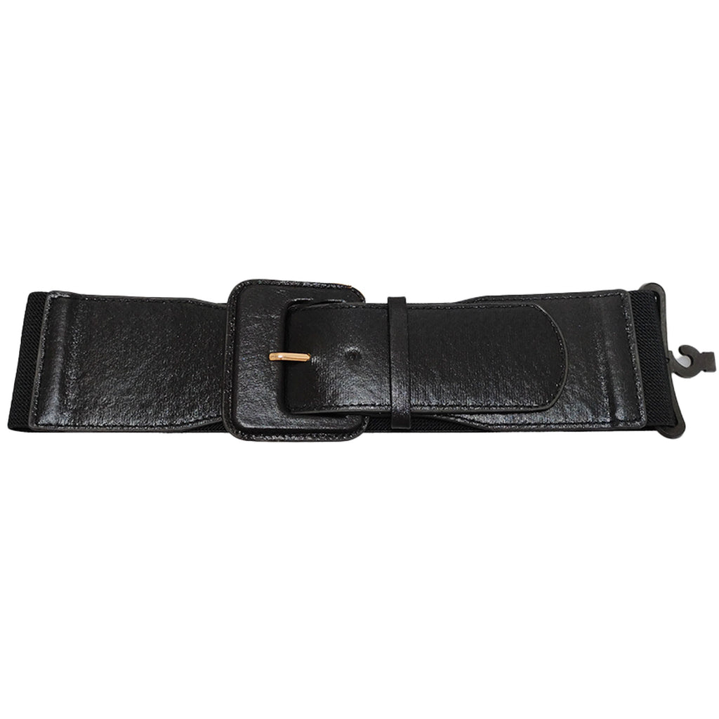 Metallic Wide Buckle Fashion Belt