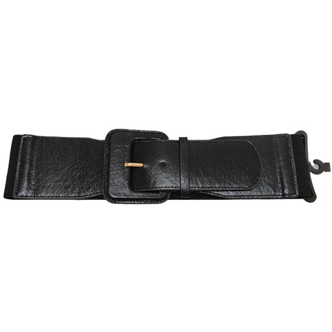 Metallic Wide Buckle Fashion Belt