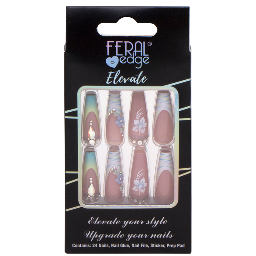 Feral Edge Tropical Nail Press Ons