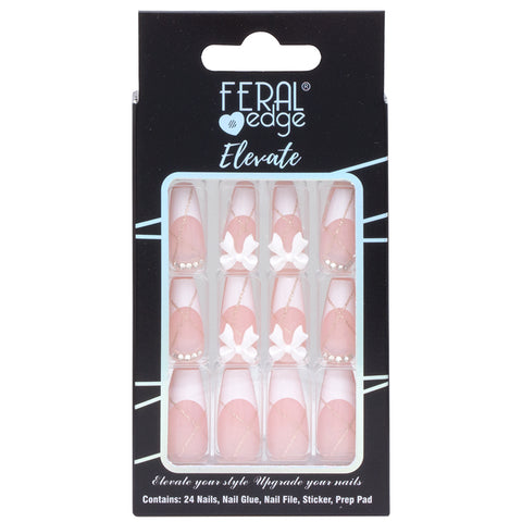 Feral Edge French Tip Nail Press Ons