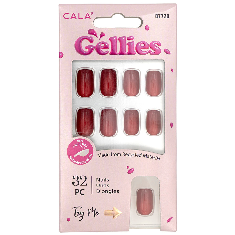 Cala Gellies Red Cat Eye Design Press Ons