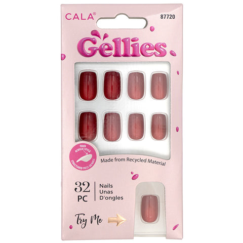 Cala Gellies Red Cat Eye Design Press Ons
