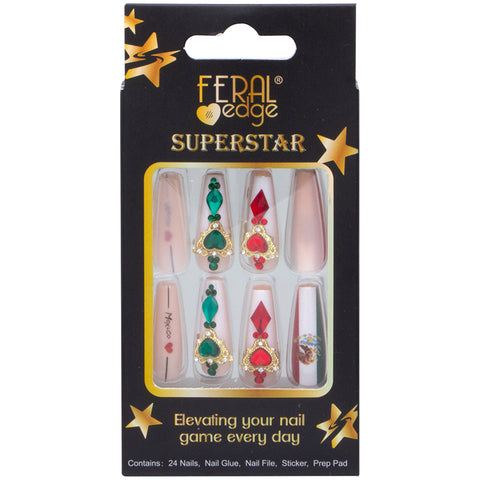 Feral Edge Mexico Design Nail Press Ons