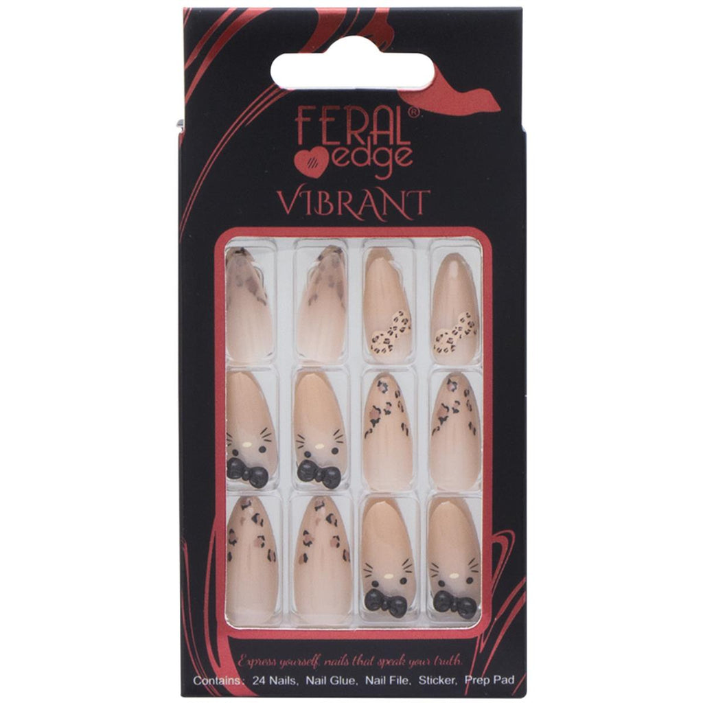 Feral Edge Kitty Design Nail Set
