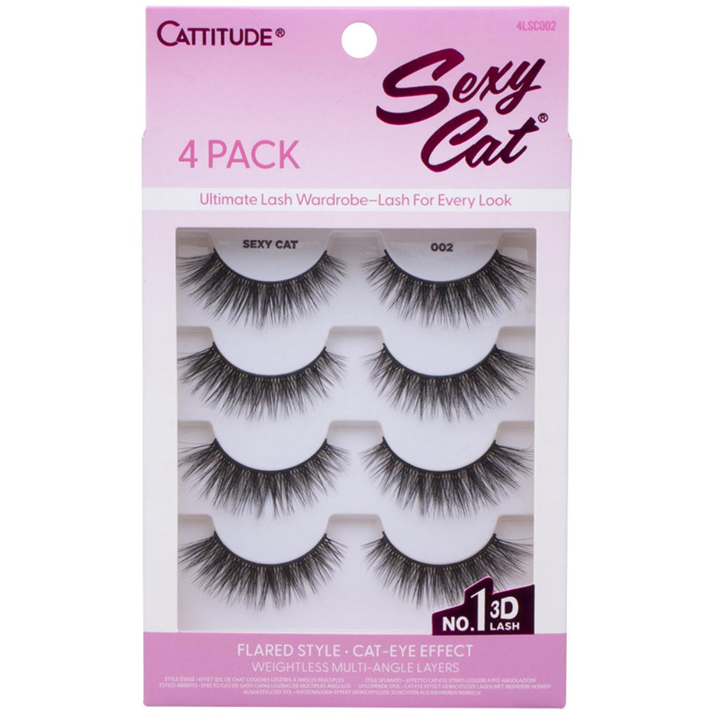 Cattitude Sexy Cat 4pk Eyelashes
