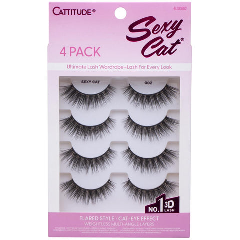 Cattitude Sexy Cat 4pk Eyelashes