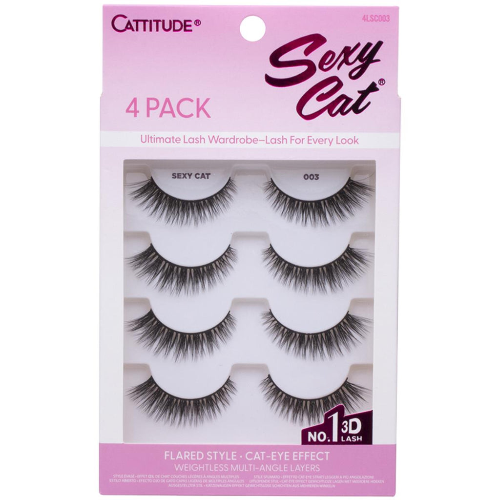 Cattitude Sexy Cat 4pk Eyelashes