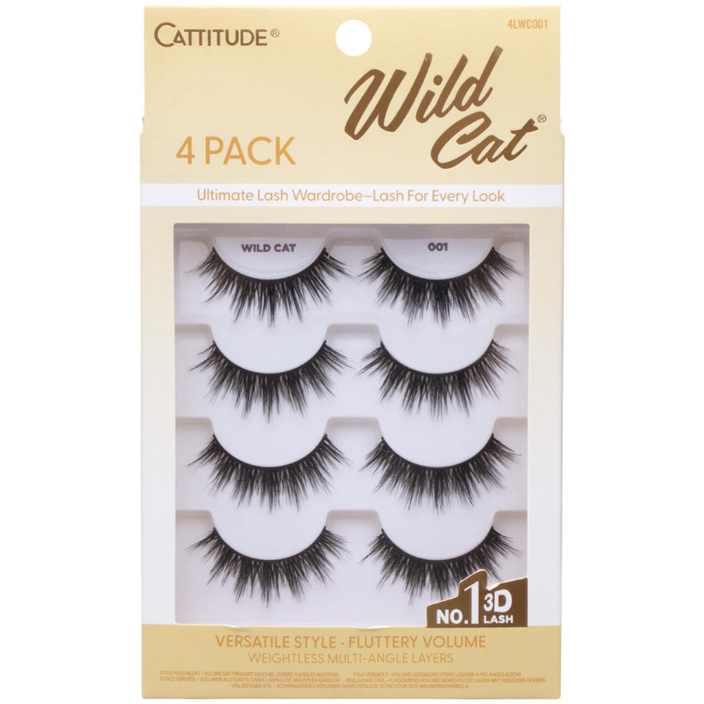 Cattitude Fluttery Volume Eyelash 4pk Set