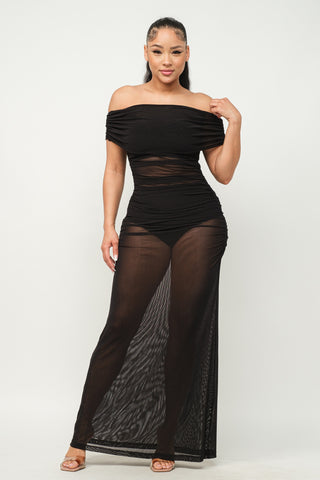 Off The Shoulder Maxi Dress 23223