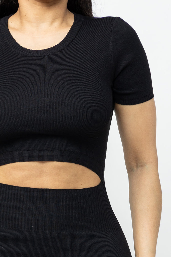 Cut Out Waist Maxi Dress 23262