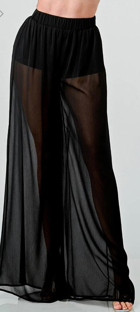 Sheer Wide Leg Pants 31255