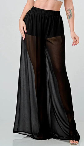 Sheer Wide Leg Pants 31255