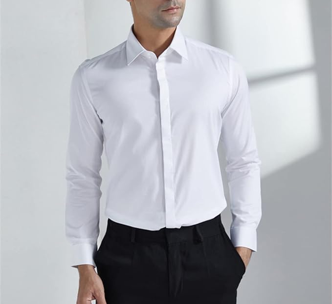 Long Sleeve Plain Button Up