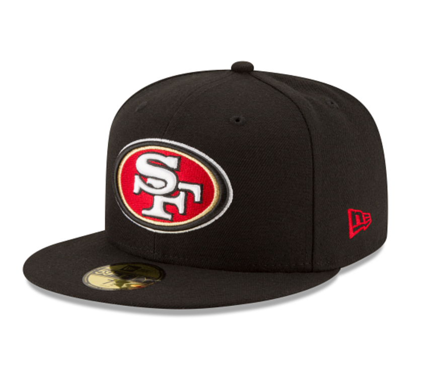 SF 49ers Black OTC Fitted Cap - Craze Fashion
