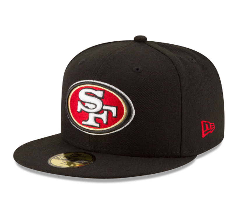 SF 49ers Black OTC Fitted Cap