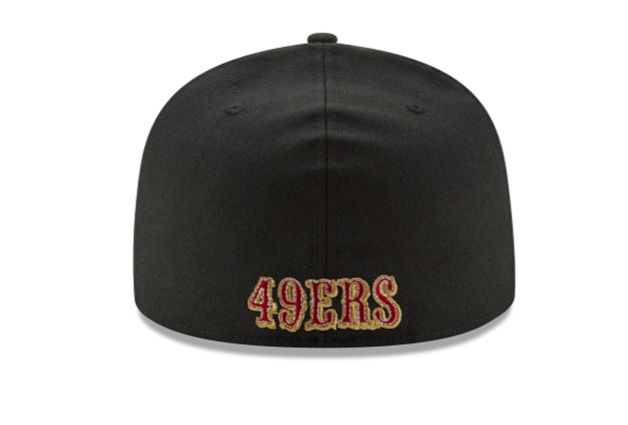 KTZ San Francisco 49ers Heather Black White 59fifty Cap in Gray