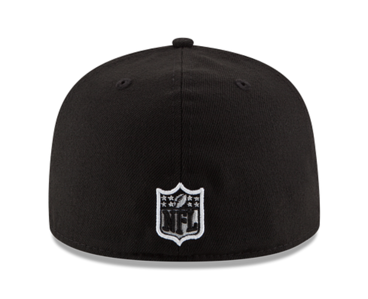 SF 49ers Black White Basic Fitted Cap