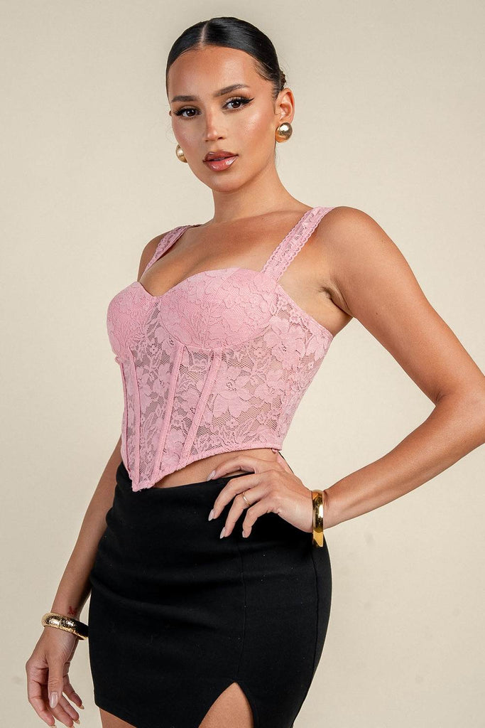 Lace Corset Bustier Top 45667