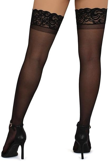 Lace Detail Thigh Highs