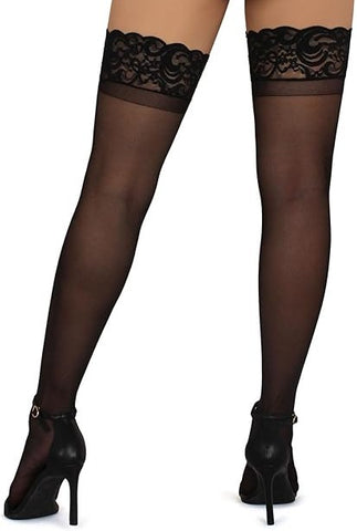 Lace Detail Thigh Highs