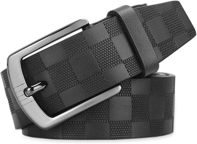 Men's Fashion Checker Belt