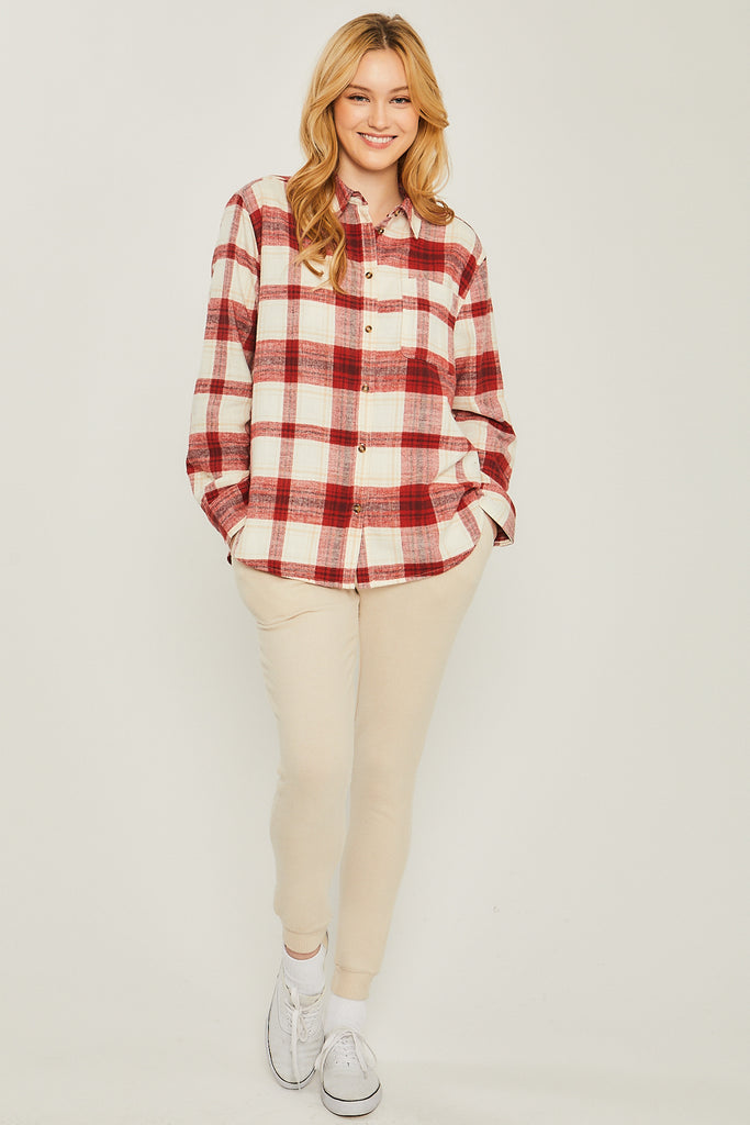 Long Sleeve Flannel 1591 ( FINAL SALE )