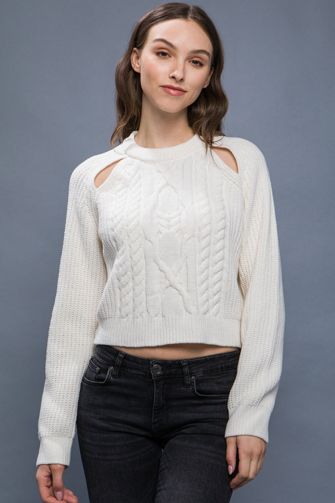 Knit Pullover Sweater Love Tree 90098