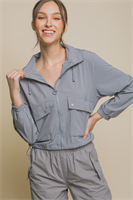 Cropped Windbreaker Jacket 80105