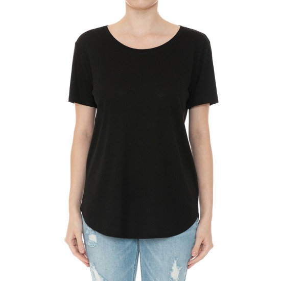 Oversized Round Neck Short Sleeve Top 74013