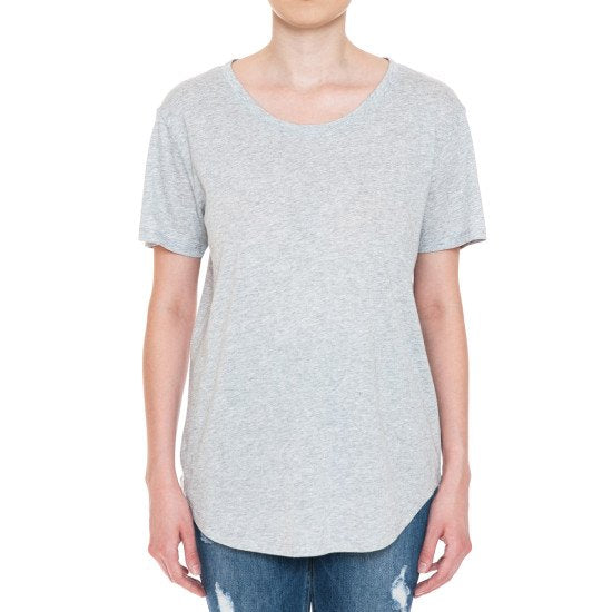 Oversized Round Neck Short Sleeve Top 74013