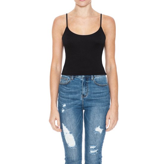 Double Layered Scoop Neck Cami Top 75193