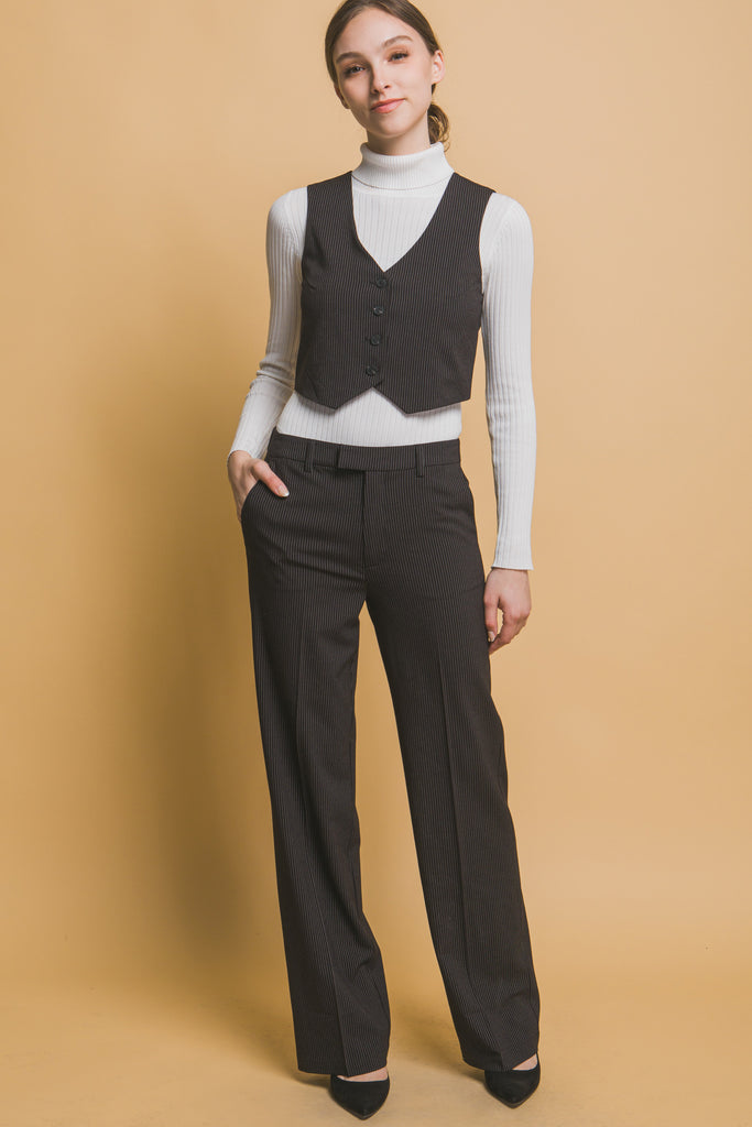 Straight Leg Classic Pants 6955